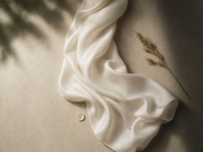 Silk vs Satin: Fiber, Weave, Charmeuse, and Water Marks — still life for this Wardrobe guide on Nonchallant