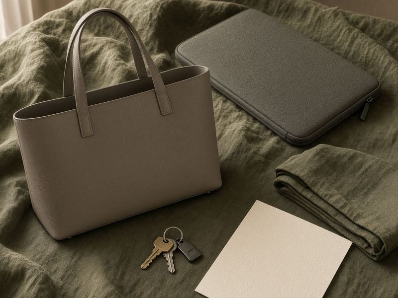 Crossbody vs Tote Bag: Hands-Free vs Laptop-and-Lunch — still life for this Bags guide on Nonchallant